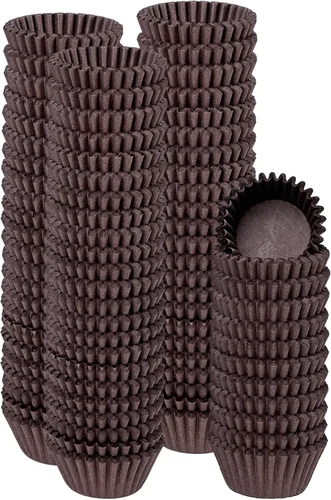 Vista 9 de qiqee 300 unidades de forros para magdalenas jumbo naturales forros para muffins de tamaño jumbo tazas para hornear de papel de tamaño jumbo sin