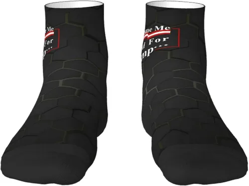 Vista 2 de GDJF Dont Blame Me I Voted For Trump Flag Ankle Socks Winter Low Cut Sports Warm Comfort Breathable Casual Socks For Mens And Womens (17)