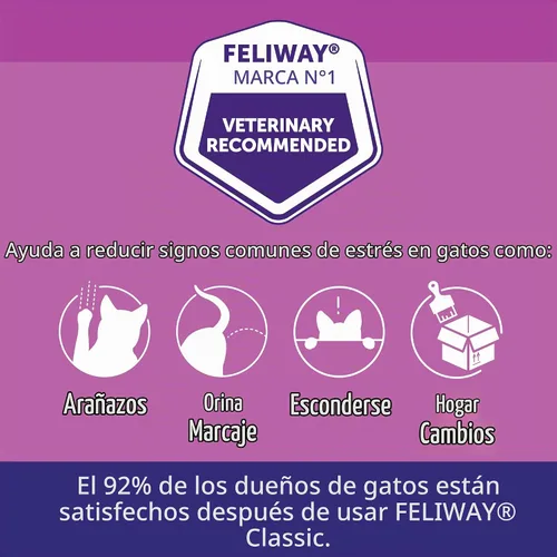 Vista 5 de FELIWAY Juego de difusor clásico de spray clásico