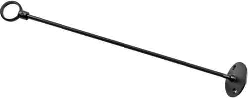 Vista 15 de Naiture - Soporte de techo estándar de acero inoxidable de 36 pulgadas con bucle de 1 pulgada, acabado negro Cut to Fit, Rustproof, Heavy-Duty