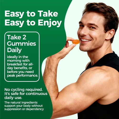 Vista 6 de SupremeMale - Gomitas alfa 10 en 1 para hombres, gomitas Alpha Shilajit con Ashwagandha, Tongkat Ali y Black Musli, soporta energía diaria, 60