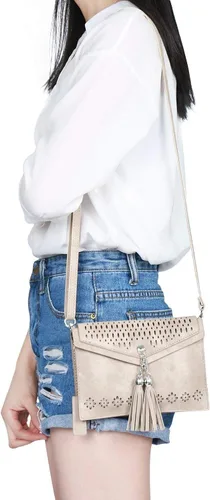 Vista 2 de seOSTO Womens Small Crossbody Bag For Woman, Tassel Wallet PurseGifts For Teenage Girls