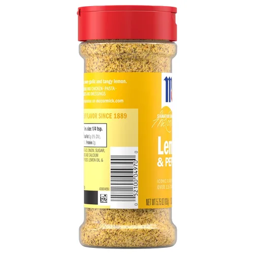 Vista 9 de McCormick Perfect Pinch - Condimento de limón y pimienta, 5.75 onzas (paquete de 6)