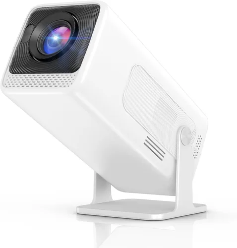 Vista 11 de WISHOLY Mini proyector con WiFi y Bluetooth, proyector de películas portátil con rotación de 180°, compatible con 1080P HD, corrección vertical