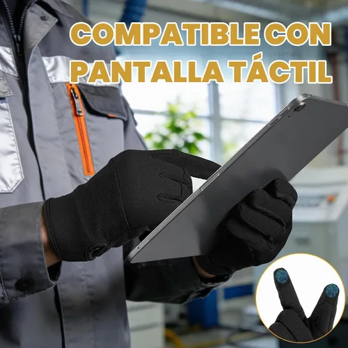 Vista 4 de OZERO Work Gloves for Men Women: Mechanic Gloves Touchscreen Firm Grip