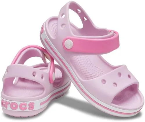 Vista 4 de Crocs Sandalias Crocband para niños Rosa Bailarina
