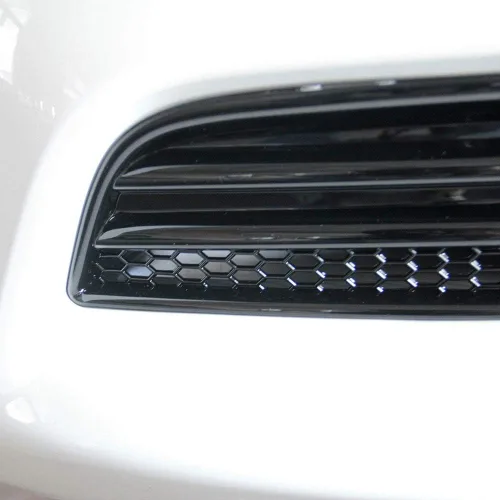 Vista 4 de Crosselec Parachoques delantero de panal niebla lámpara cubierta Tirm para Dodge Charger 2015 2016 2017 2018 2019 2020 2021 SXT