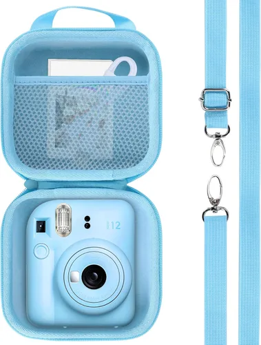 Vista 10 de RIYADAone Estuche rígido de repuesto para cámara instantánea Fujifilm Instax Mini 12/11 (funda rosa rubor)