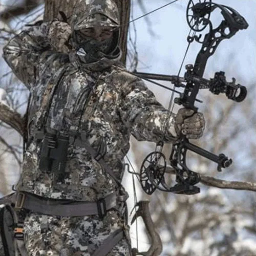 Vista 8 de Muddy Hunting Tree Stand Safety Systems Lightweight Padded Nylon Whitetail Deer Quick-Release Ambush Optifade Elevated II Harness