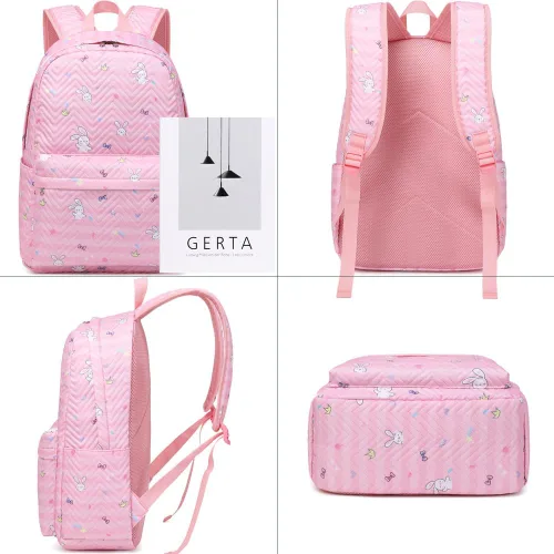 Vista 3 de Meisohua Mochila para niñas y escuelas primarias, mochila escolar para niños, bolsas escolares ligeras para niñas y niños
