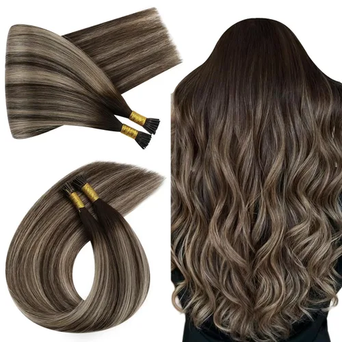 Vista 67 de Ugeat - Extensiones de cabello humano con microanillo, 14 pulgadas, extensiones de cabello Remy con microcuentas de 1 gm/hebra, 50 gms, extensiones