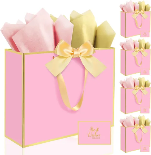Vista 31 de Ethhqu Bolsas de regalo grandes con asas