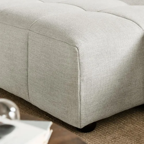 Vista 4 de Modway Liana Sofá modular orientado hacia la izquierda con chaise in Linen – Moderno sofá modular – Sofá modular moderno – Tumbona tapizada de tela