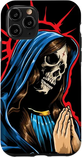 Vista 29 de Día de los Muertos - Praying La Calavera Catrina - Funda de Santa Muerte para iPhone 17