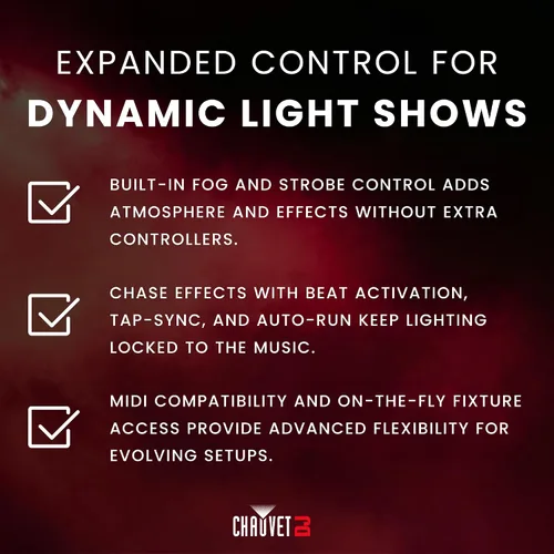 Vista 5 de CHAUVET DJ OBEY40 control DMX universal