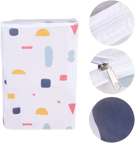 Vista 8 de TOPINCN Cubiertas para lavadora y secadora, cubierta impermeable con cremallera, para lavadora y secadora de carga superior o frontal