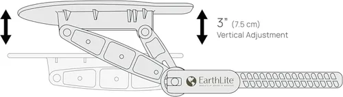 Vista 7 de EarthLite Caballete para Cama de Masaje con Apoyacabeza Ajustable Deluxe - Plataforma de Apoyacabeza Completamente Ajustable y Duradera para Sillas