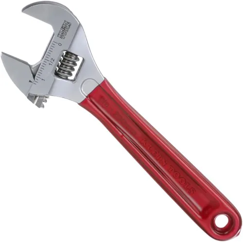 Vista 14 de Klein Tools D506-4 Llave de accionamiento ajustable, forjada con acabado cromado pulido y un mango sumergido de plástico, 4 pulgadas