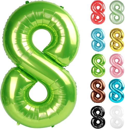 Vista 241 de Globo negro del número 0 de 40 pulgadas – globo número 0, decoraciones