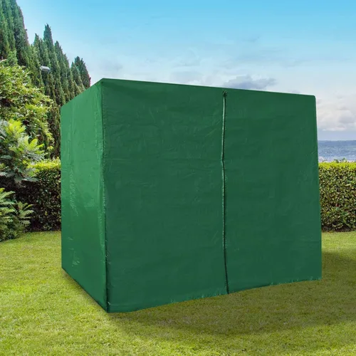 Vista 2 de BenefitUSA Cubierta de columpio de hamaca de 3 plazas para muebles de exterior Protector protector de porche (verde)
