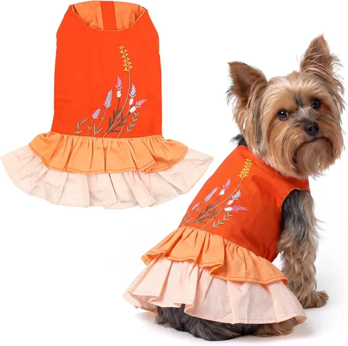 Vista 102 de Parisian Pet Chambray - Vestido para perro - Ligero sin mangas para perro, niña, talla XS Chambray en general
