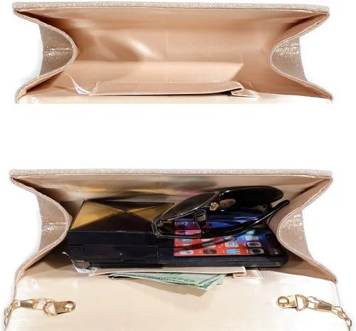 Vista 7 de Bolso de noche para mujer, bolso de fiesta brillante para mujer, bolso de fiesta de boda