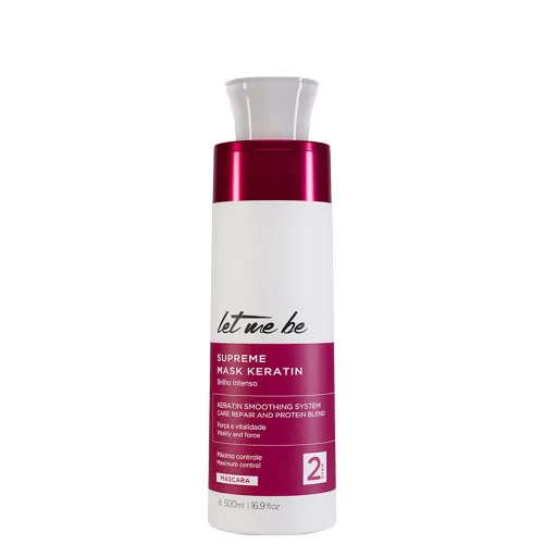 Vista 3 de Let Me Be Supreme Mask Kit de queratina – Champú de limpieza profunda + sistema de alisado de queratina – Para un cabello más suave, brillante