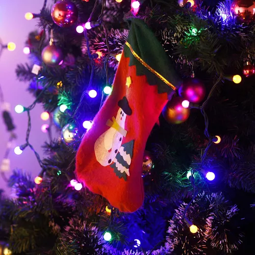 Vista 5 de Cadena de luces de Navidad al aire libre de 19 pies con 70 LED, luces de árbol de Navidad tipo globo con bombillas de cristal perlado, certificadas
