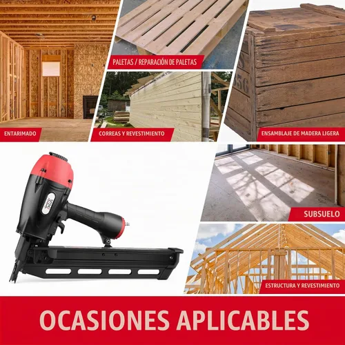 Vista 7 de 3PLUS H2190SP colocadora de marco de 21 grados con cabezal completo de cabeza redonda