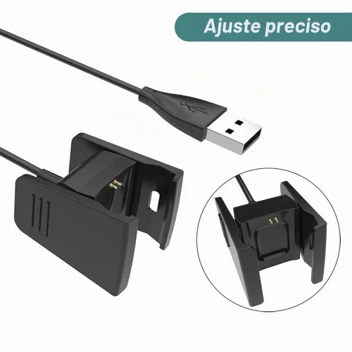 Vista 3 de Kissmart Cargador para Fitbit Charge 2 Fitness Activity Tracker