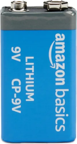 Vista 3 de Amazon Basics Paquete de 2 baterías de litio de alto rendimiento de 9 voltios, 10 años de vida útil, energía duradera, uso al aire libre, rango