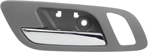 Vista 78 de TRQ Manija de puerta interior delantera izquierda cromada y negra para el lado del conductor compatible con Ford F-150 2012-2014