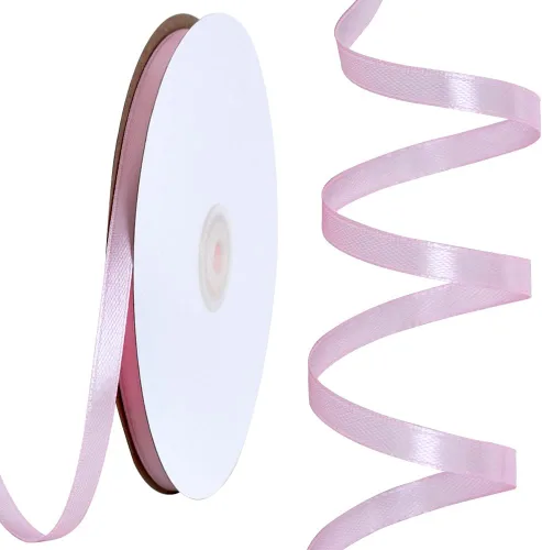 Vista 93 de TONIFUL 1-1/2 Pulgadas (40mm) x 100 Yardas Cinta de Satén Rosa Bebé Ancha de Tela Sólida para Envolver Regalos, Cinta para Silla, Día de San