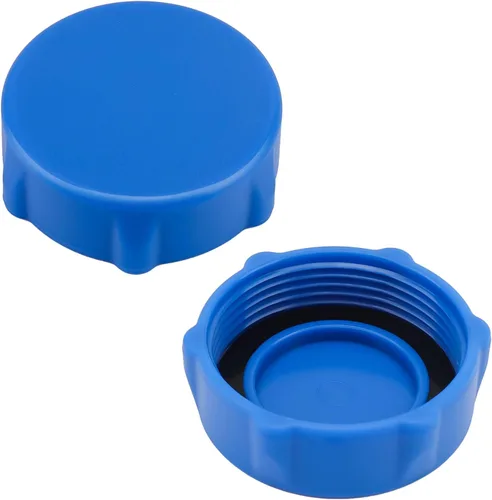 Vista 7 de P01006 Tapa de válvula de drenaje para piscina sobre el suelo, reemplazo de tapa de válvula de drenaje de piscina de servicio pesado 2 unidades Gris
