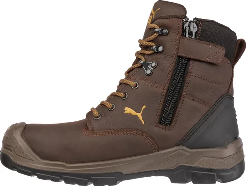 Vista 19 de Puma Safety Conquest Botas de trabajo impermeables con punta compuesta EH con cremallera lateral para hombre