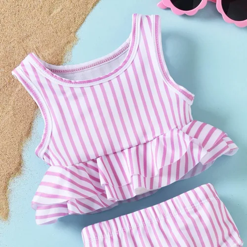 Vista 3 de Aalizzwell Traje de baño de dos piezas para bebé, traje de baño de dos piezas, ropa de playa