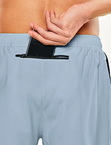 Vista 6 de TSLA Men's Active Running Shorts, Training Exercise Workout Shorts, Quick Dry Gym Athletic Performance Shorts with Pockets
