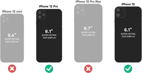 Vista 5 de OtterBox ALPHA GLASS - Protector de pantalla para iPhone 12 y iPhone 12 Pro, transparente (GEN 2)