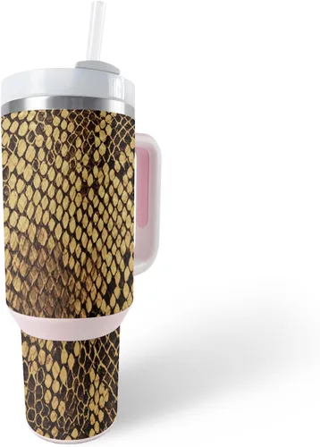 Vista 24 de MightySkins Skin - Vaso de vinilo compatible con Stanley The Quencher H2.0 FlowState de 40 onzas, Rasta León, protectora, duradera y única, fácil