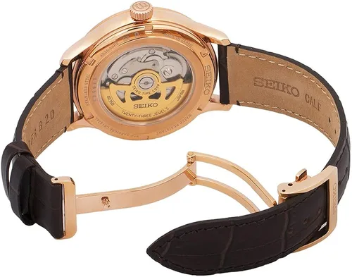 Vista 5 de SEIKO Reloj automático modelo SRPD42J1 Marrón Correa