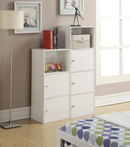 Vista 6 de Convenience Concepts 151186W X-Tra - Armario de almacenamiento de 1 puerta, color blanco