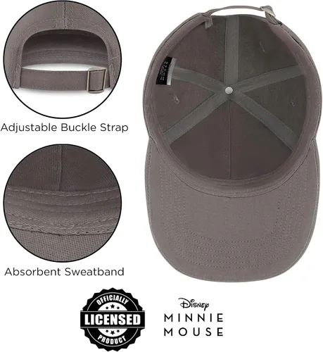 Vista 7 de Disney Gorra de béisbol para mujer, gorro ajustable de Minnie Mouse para adultos