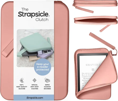 Vista 9 de Strapsicle Funda de silicona para Kindle y lectores electrónicos – Bolso multiusos para teléfono, billetera y llaves – Se ajusta a Paperwhite 2024