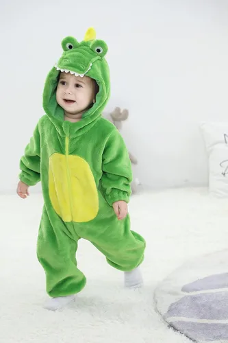 Vista 5 de TONWHAR - Mameluco con capucha, fantástico disfraz infantil de varios animales, como tigre o dinosaurio