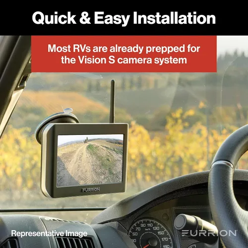 Vista 3 de Furrion Vision S - Sistema de cámara inalámbrica de respaldo para RV con monitor de 7 pulgadas, 1 trasero, visión nocturna infrarroja, visión gran