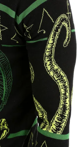 Vista 6 de Halloween Cthulhu Knit Sweater Officially Licensed Costume Piece