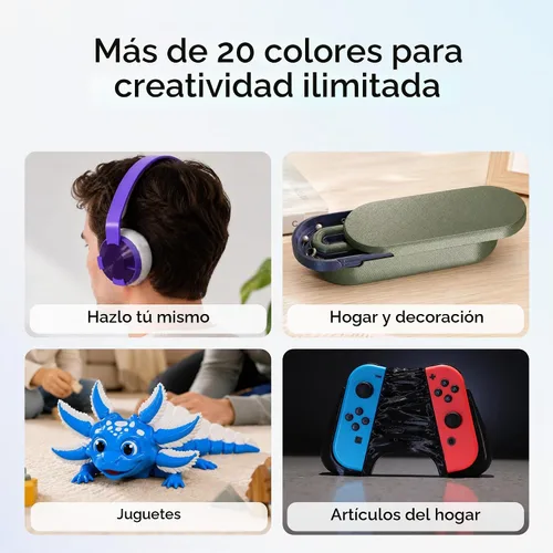 Vista 5 de Polymaker Filamento PETG de 0.07 in, 2.2 lbs, marrón militar Marrón (Army Brown)