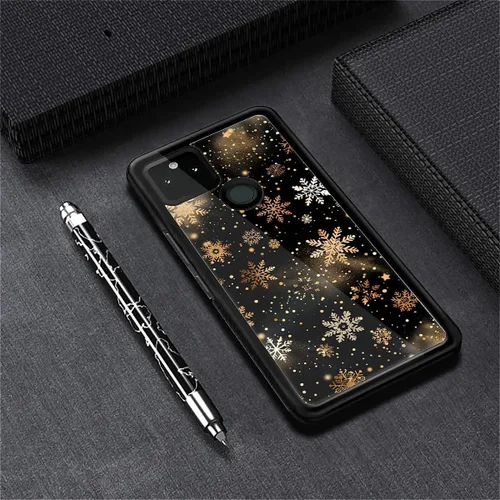 Vista 161 de Compatible con Google Pixel 4A 5G Mobile Case Creative Acrylic Panel trasero Silicona Protección Grip especialmente diseñado para Google Pixel 4A 5G