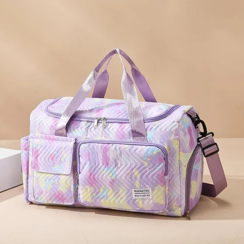 Vista 68 de Pequeña bolsa de gimnasio para mujer, bolsa de viaje con compartimento para zapatos