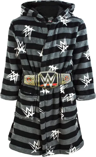 Vista 3 de WWE Bata de baño para niños con cinturón de título de campeonato de lucha libre para niños, gris